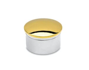 Ändknopp mässing blank