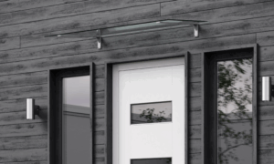 Arcus glastak med galvade beslag