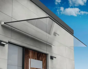 Flow entrétak med glas