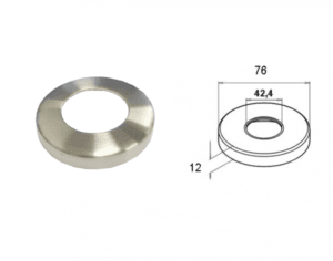 Fotlock runda stolpar 76mm yttermått