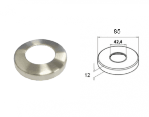 Fotlock runda stolpar 85mm yttermått