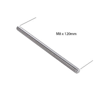 Gängpinne M8x120mm rostfri
