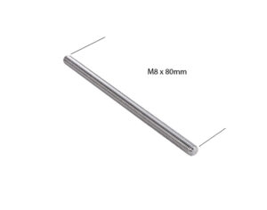 Gängpinne rostfri M8x80mm