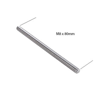Gängpinne rostfri M8x80mm