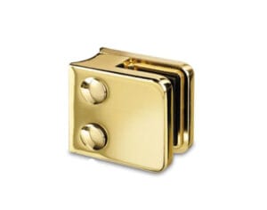 Mässing klämfäste glas modell 21 rund stolpe