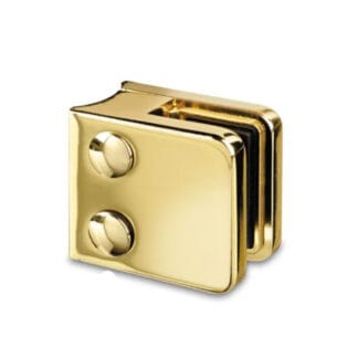 Mässing klämfäste glas modell 21 rund stolpe