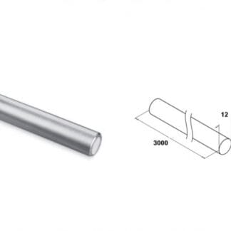 Rostfri 12mm stång för räcken