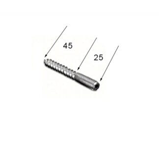 Rostfritt skruvstift M10x70mm