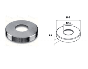 Fotlock runda stolpar standard