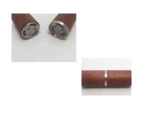 Rak skarv platt - trähandledare 45mm