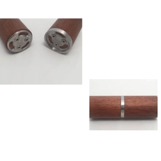 Rak skarv platt - trähandledare 45mm