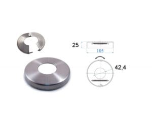 Delat fotlock runda stolpar