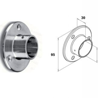 Väggfäste 545 för 45mm handledare