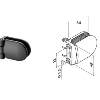 Svart-rostfritt-grindgangjarn-for-glasracken