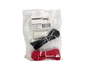 LED sladdar röd+svart till drivdon 10m st