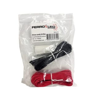 LED sladdar röd+svart till drivdon 10m st