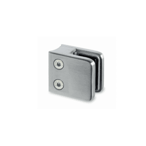 Rostfri rund baksida-fyrkant klämfäste för glasräcken