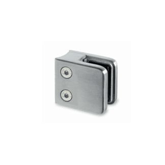 Rostfri rund baksida-fyrkant klämfäste för glasräcken