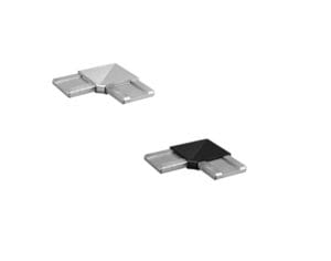 Rostfria 90graders kopplingar 40x10mm modell 7