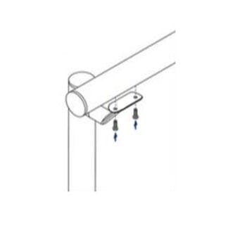 Ledstångskonsoler för runda stolpar