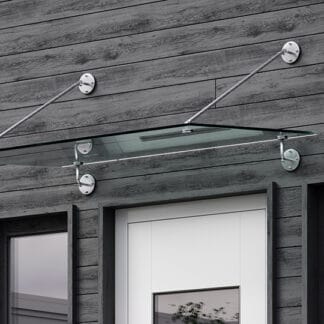 Skärmtak med glas - Estrad