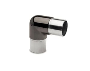 90graders koppling handledare blank svart