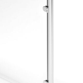 Glasräcke X-Line med handledare - rostfritt syrafast - 3m