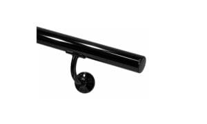 Ledstång i blankpolerad svart från Inoxa