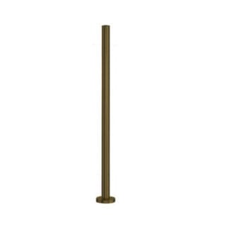 Oborrad svart blank stolpe 38mm