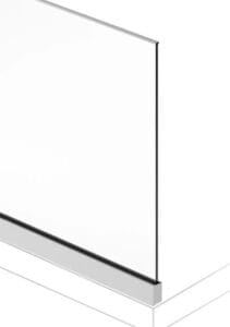 Stolpfritt glasräcke DUO-Railing med skena - 3m