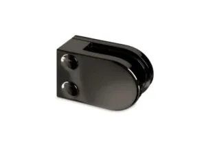 Svart blankt klämfäste för glas - plan baksida modell S22