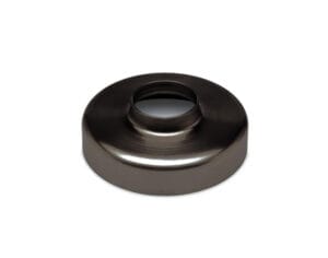 Svart fotlock räckesstolpe