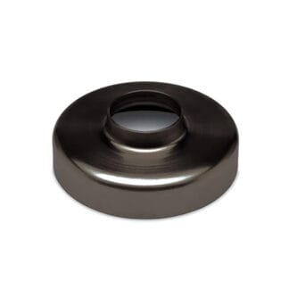 Svart fotlock räckesstolpe