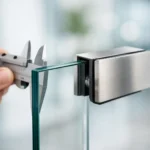 Hur tjockt glas krävs för klämfästen?